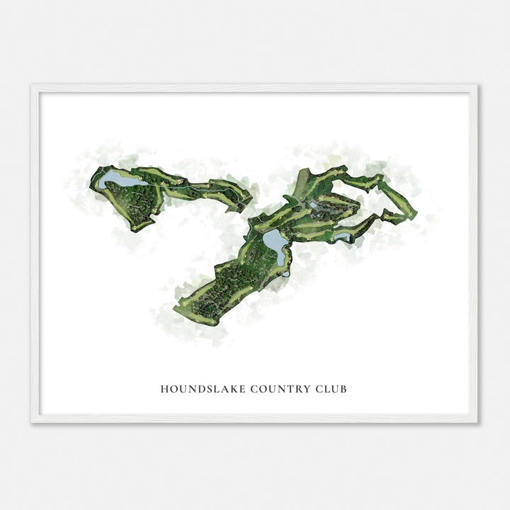Print of Houndslake Country Club Classic Map