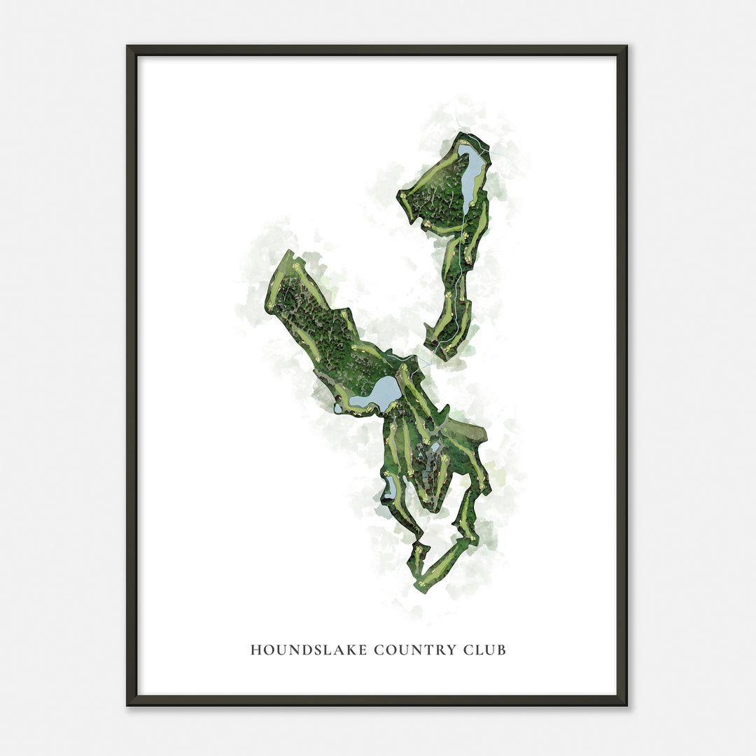 Print of Houndslake Country Club Classic Map