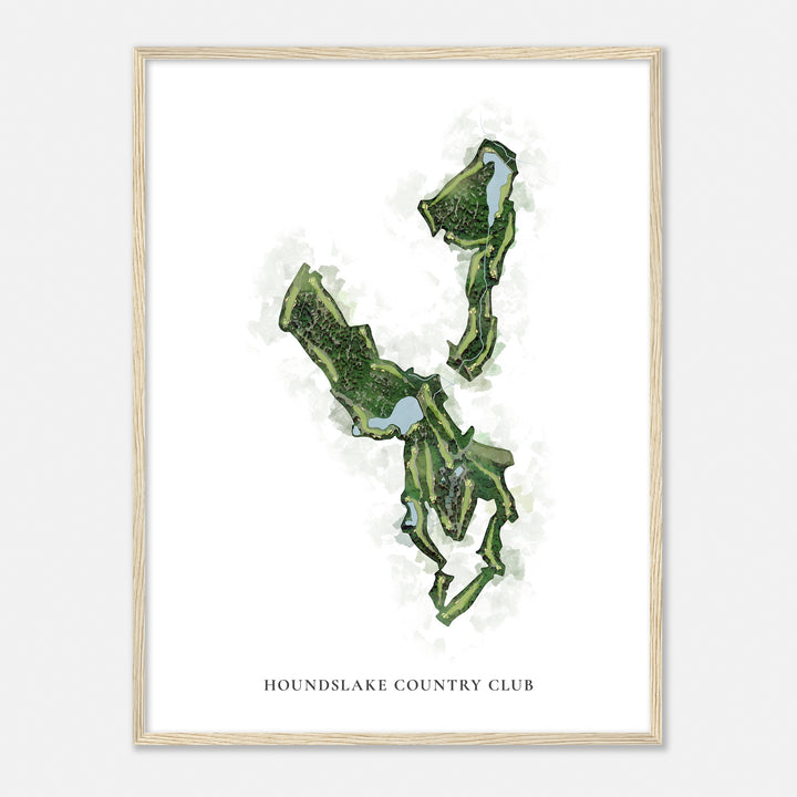 Print of Houndslake Country Club Classic Map