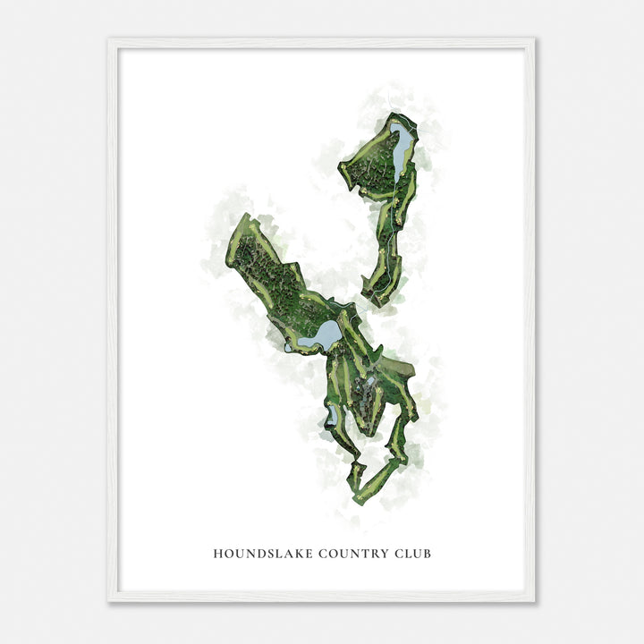 Print of Houndslake Country Club Classic Map