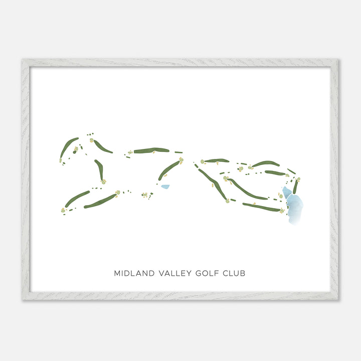 Print of Midland Valley Golf Club Modern Map
