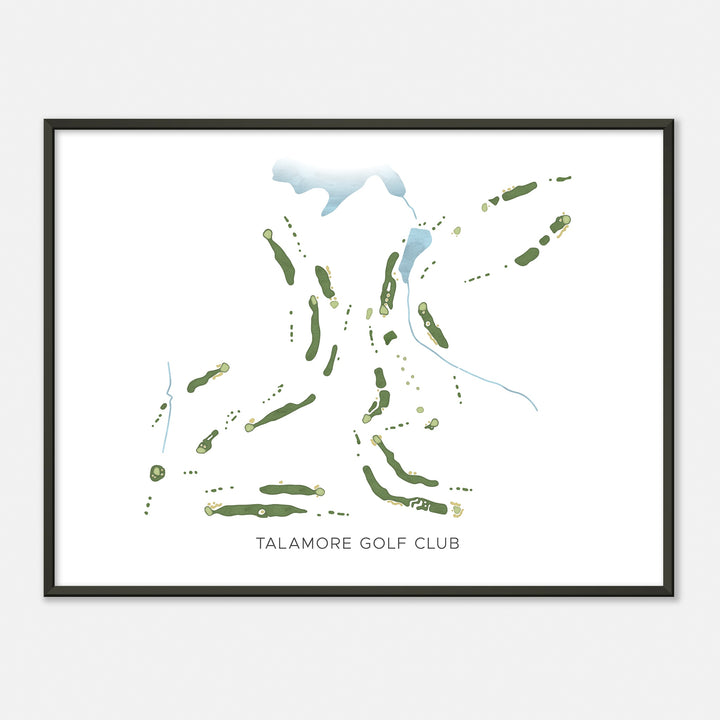 Print of Talamore Golf Club Modern Map