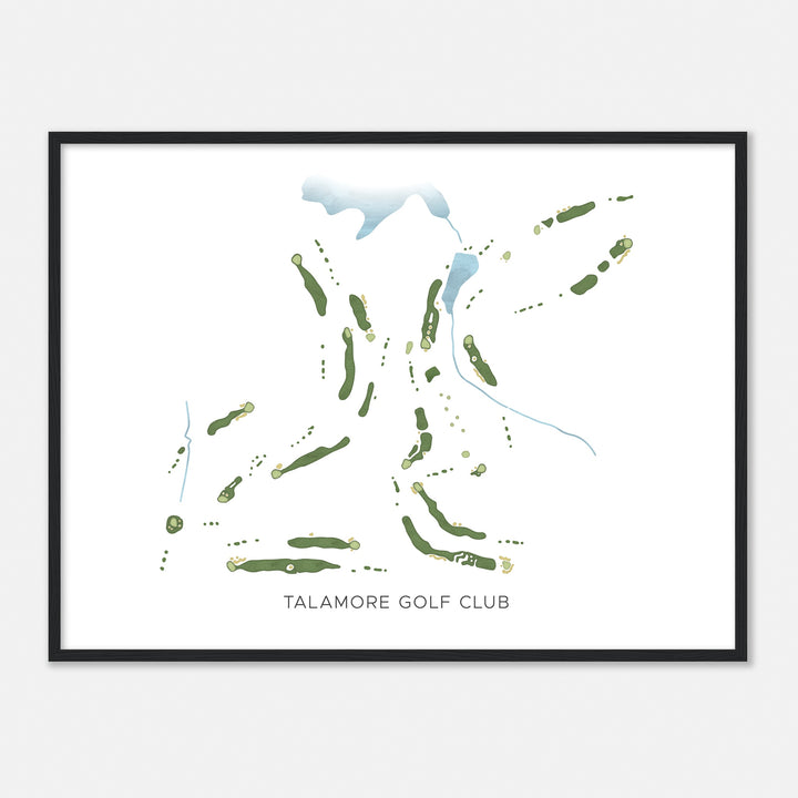 Print of Talamore Golf Club Modern Map