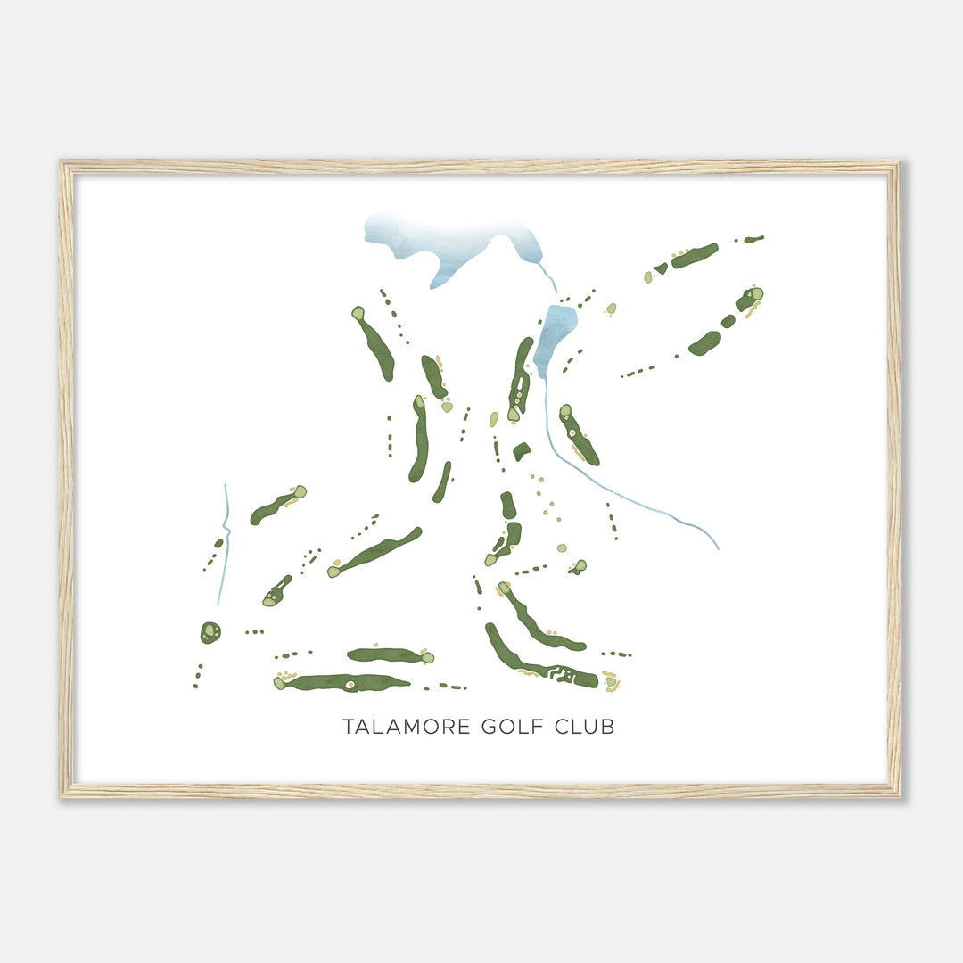 Print of Talamore Golf Club Modern Map
