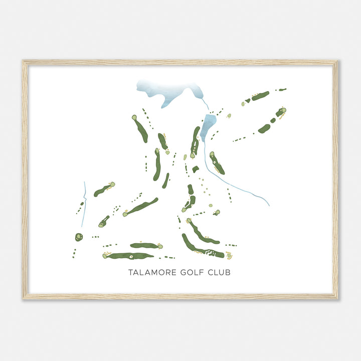 Print of Talamore Golf Club Modern Map