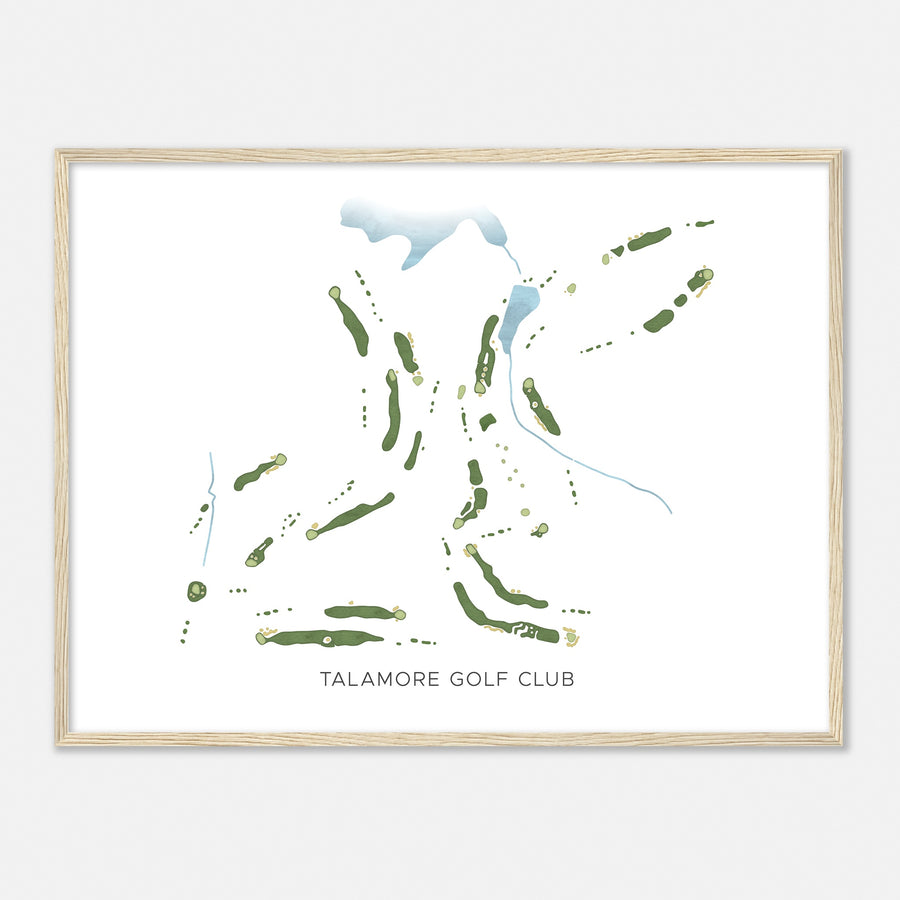 Print of Talamore Golf Club Modern Map