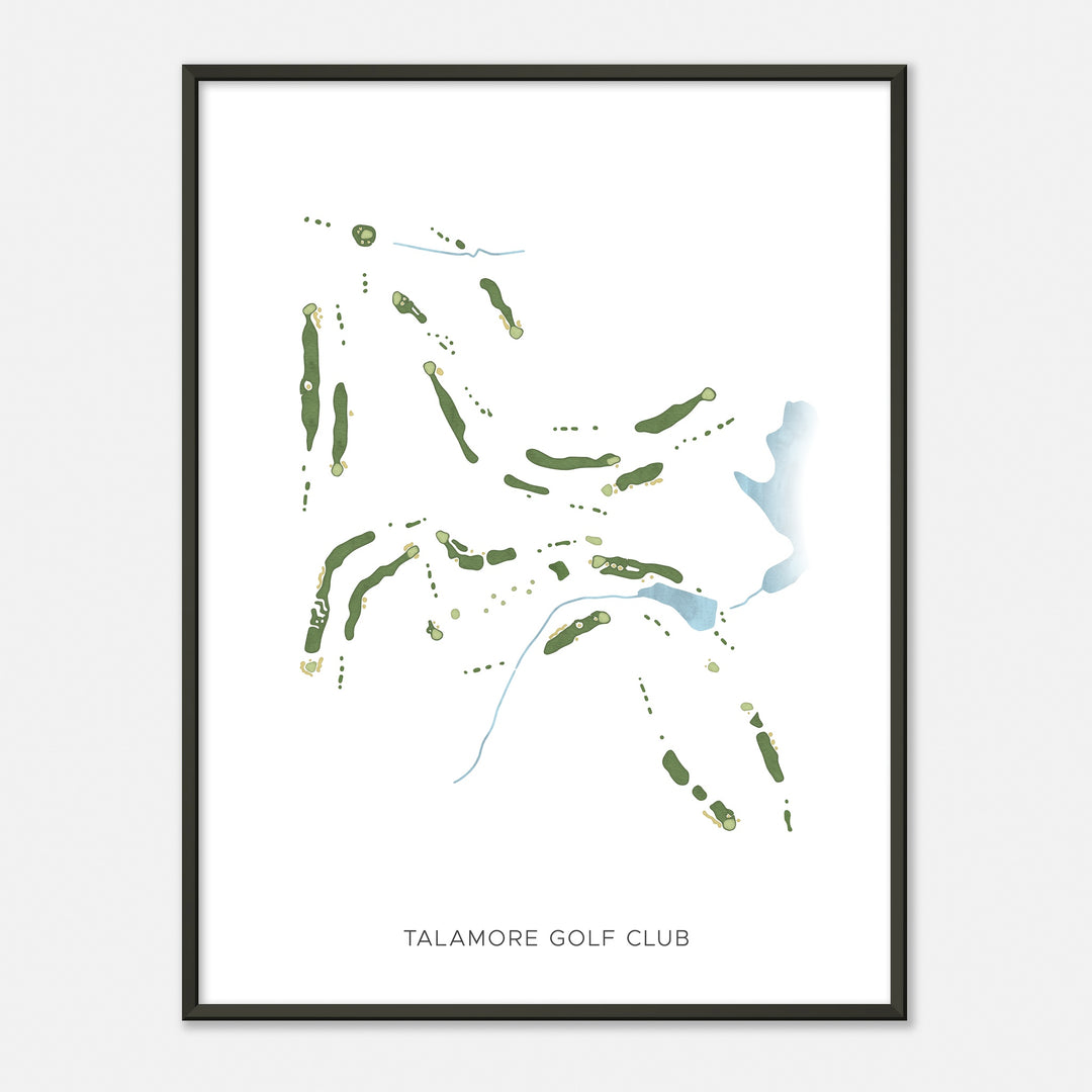 Print of Talamore Golf Club Modern Map