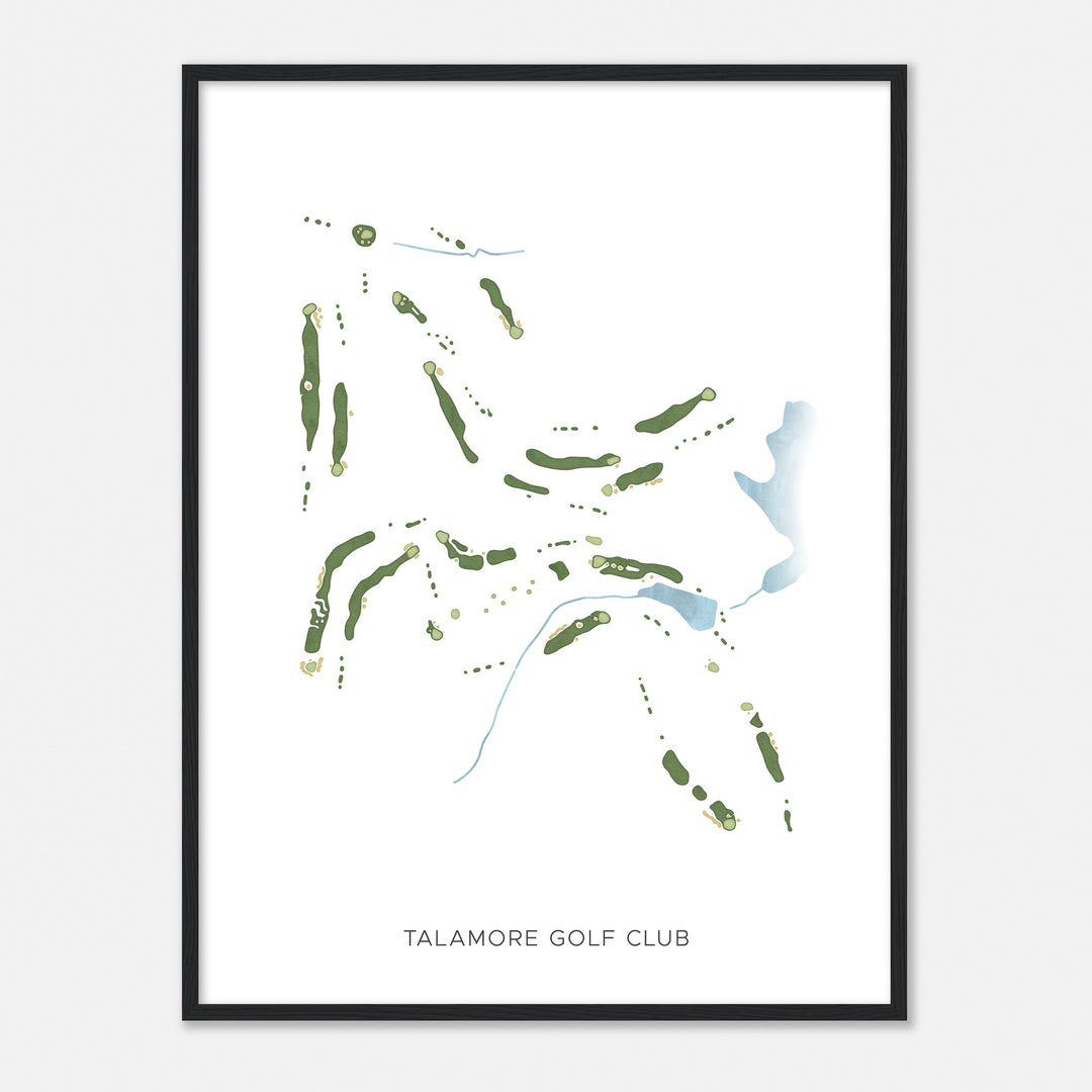 Print of Talamore Golf Club Modern Map