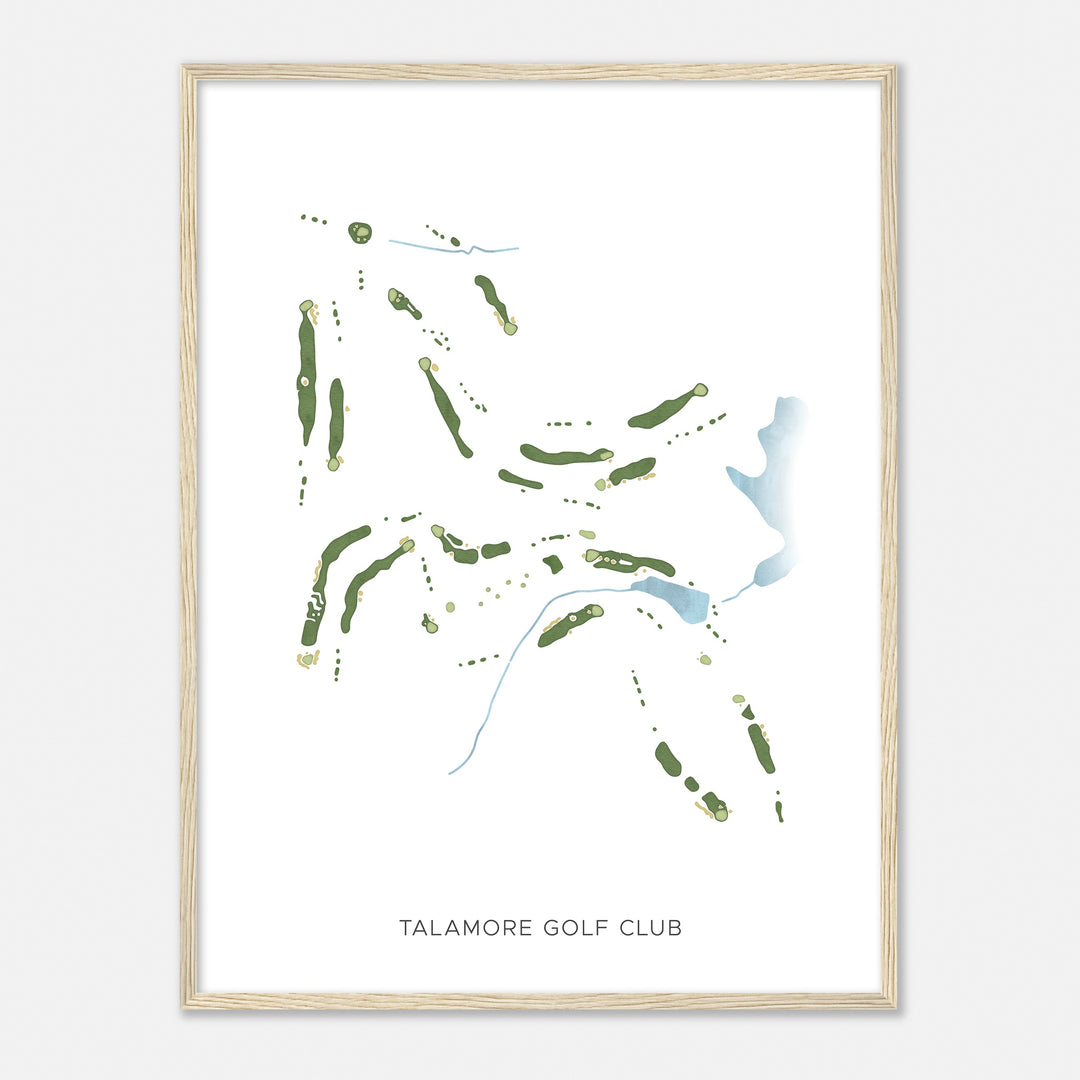 Print of Talamore Golf Club Modern Map