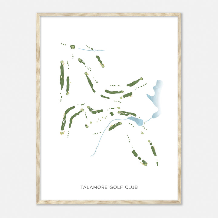 Print of Talamore Golf Club Modern Map