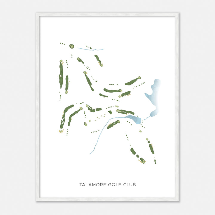 Print of Talamore Golf Club Modern Map