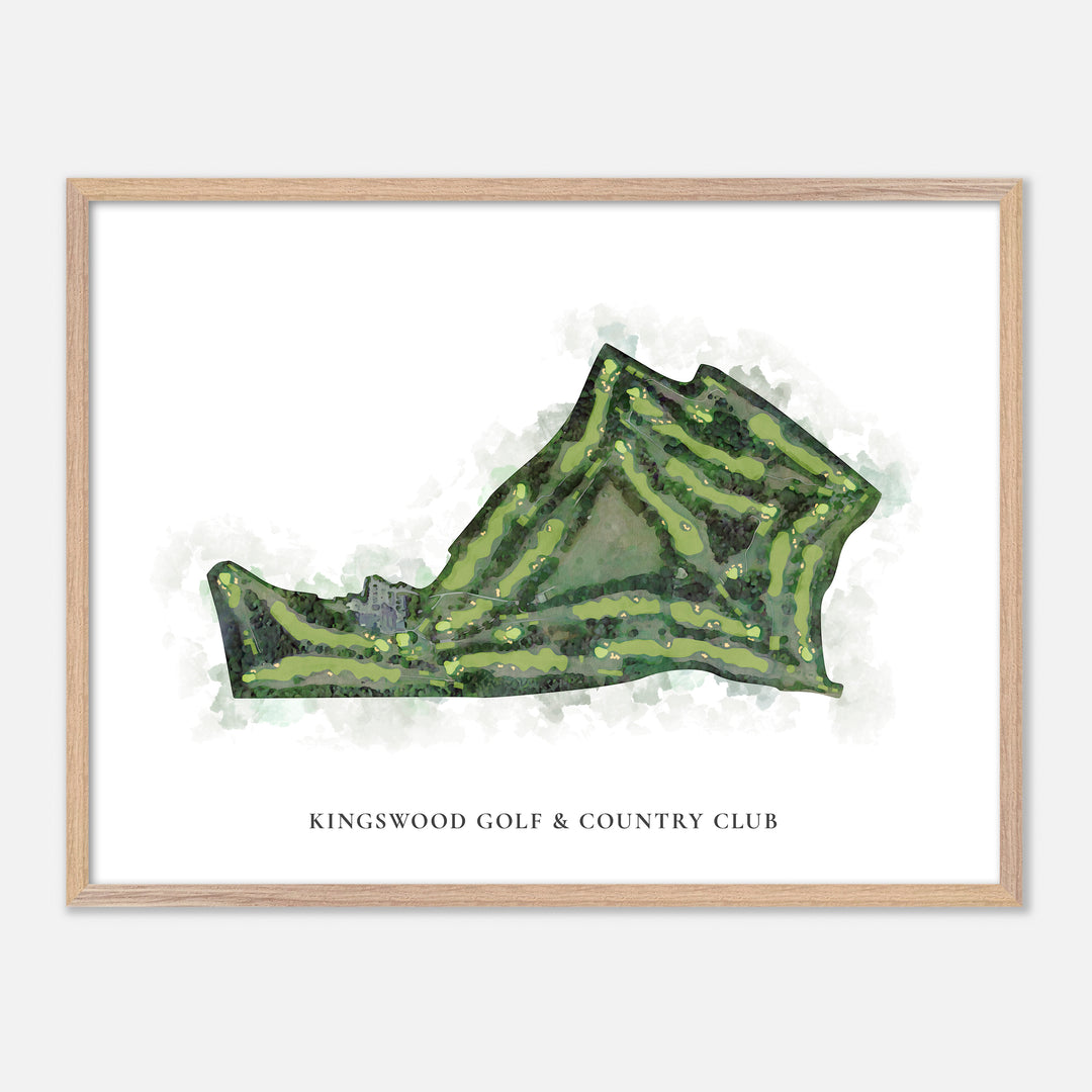 Print of Kingswood Golf &amp; Country Club Classic Map