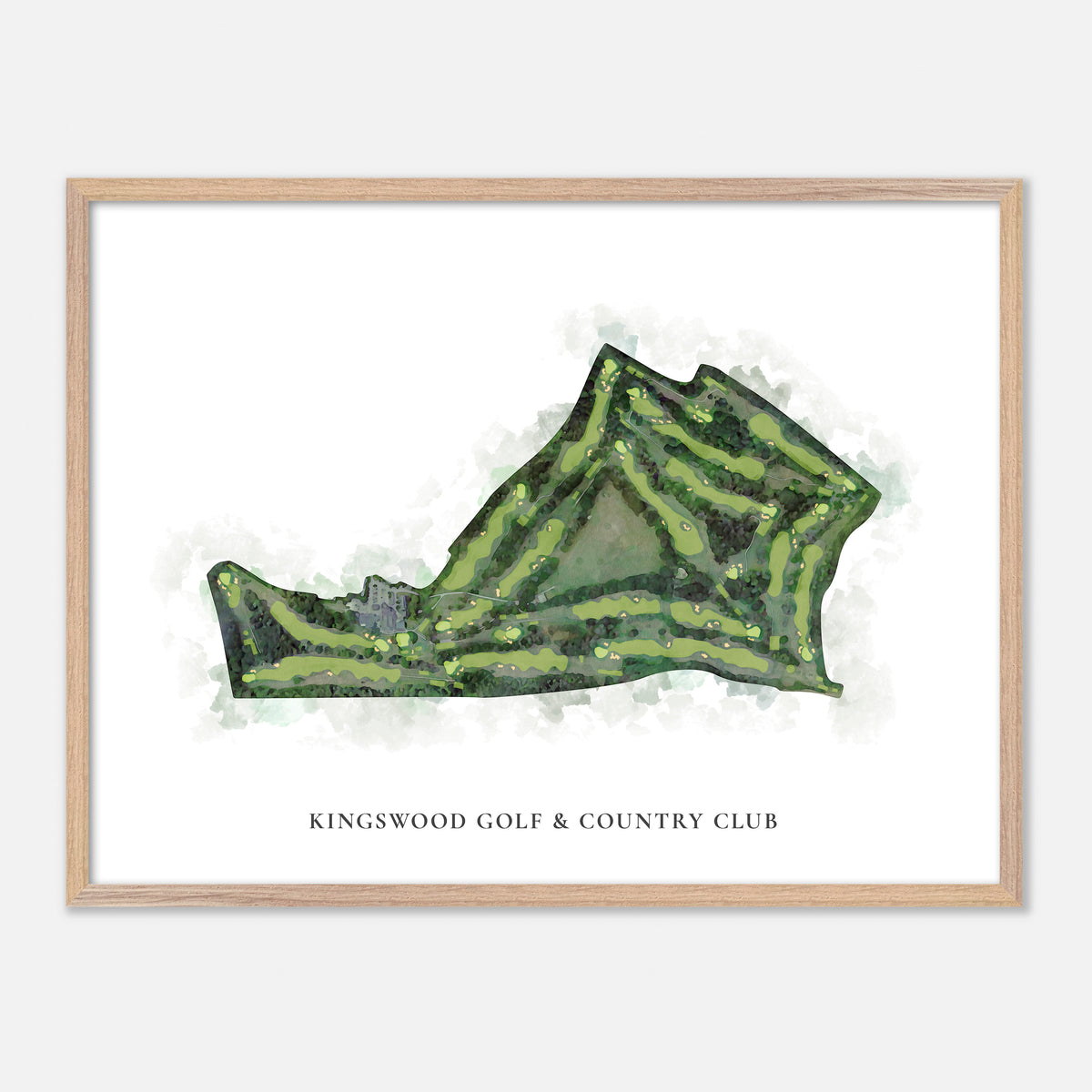 Print of Kingswood Golf & Country Club Classic Map