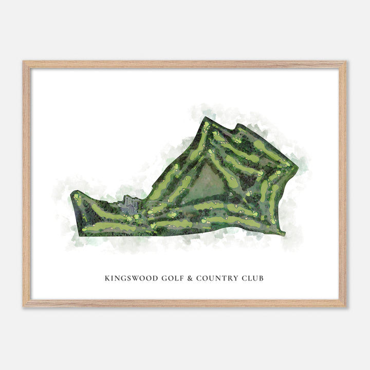 Print of Kingswood Golf &amp; Country Club Classic Map