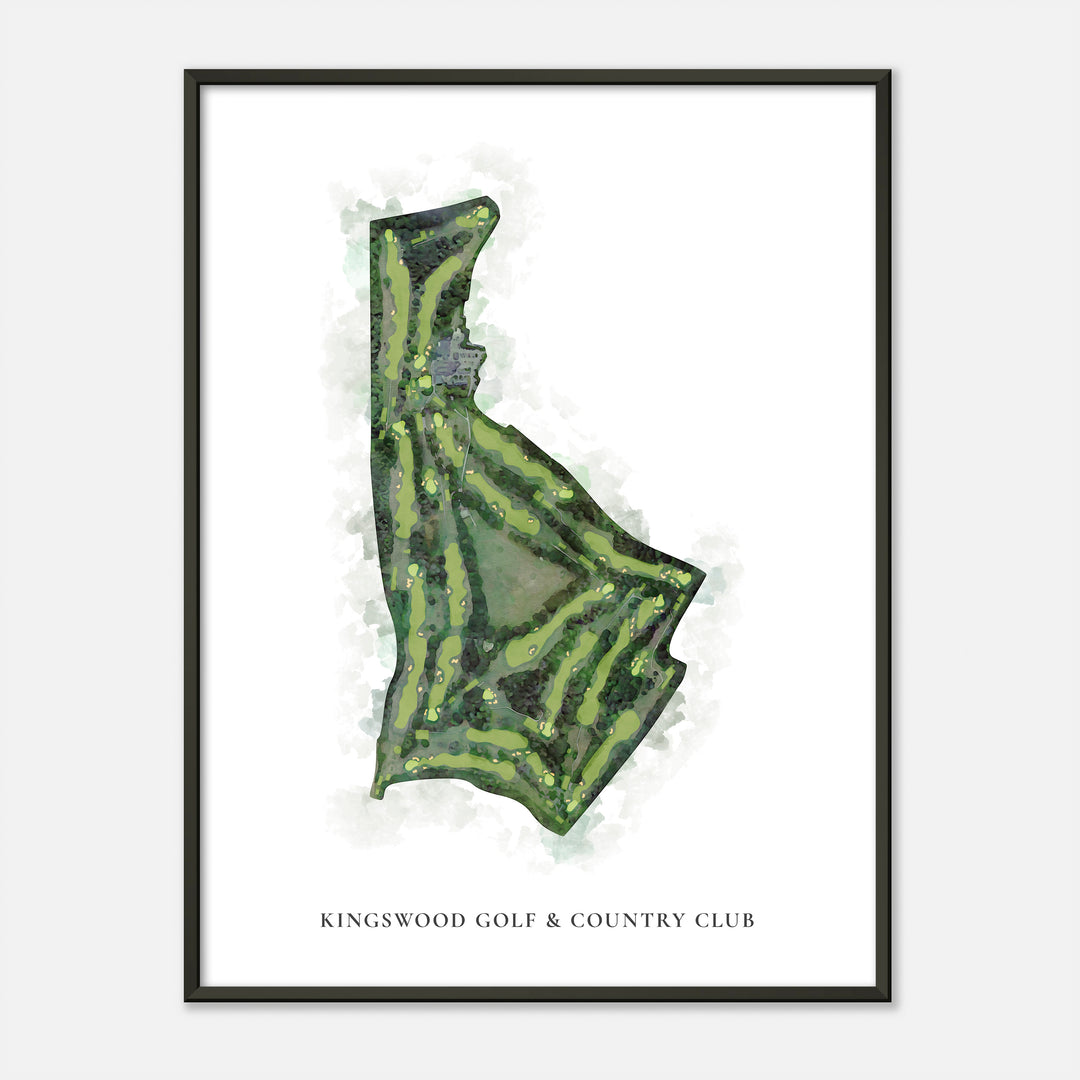 Print of Kingswood Golf &amp; Country Club Classic Map