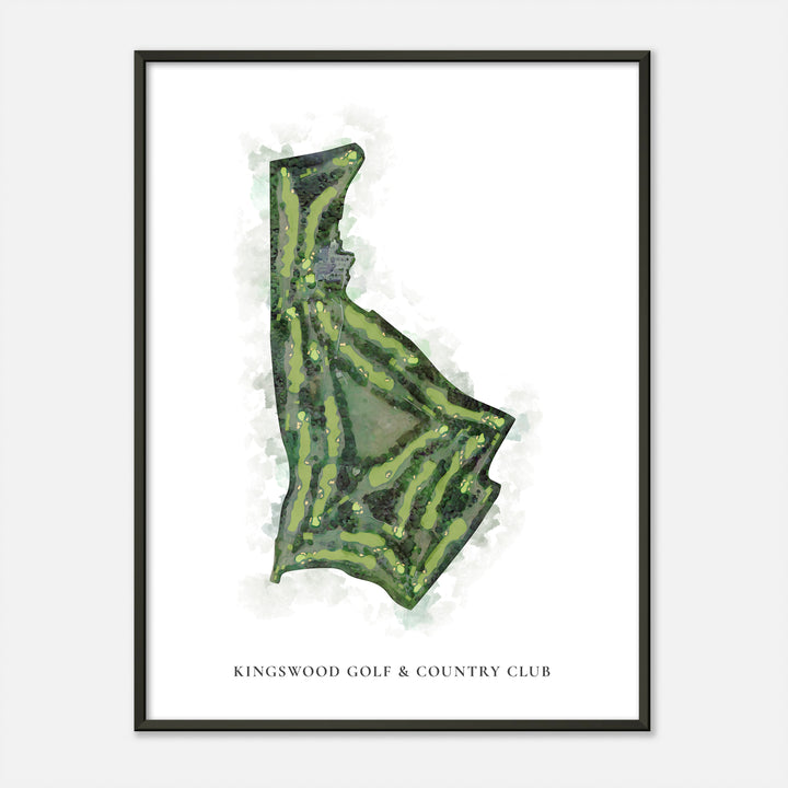 Print of Kingswood Golf &amp; Country Club Classic Map