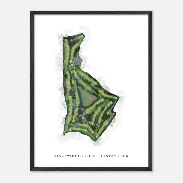 Print of Kingswood Golf &amp; Country Club Classic Map
