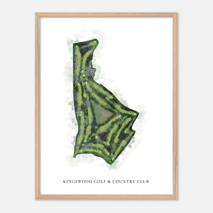Print of Kingswood Golf &amp; Country Club Classic Map