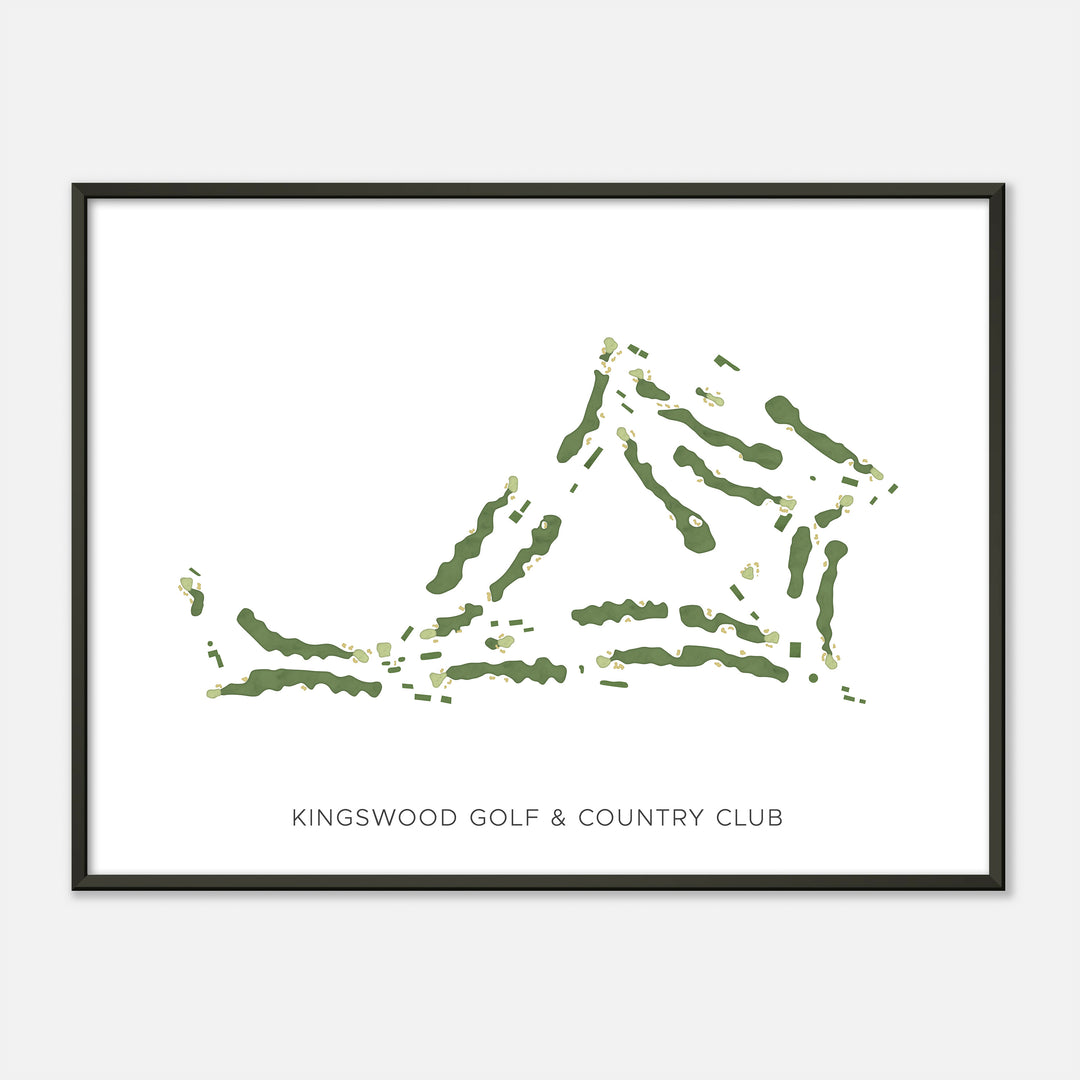 Print of Kingswood Golf &amp; Country Club Modern Map