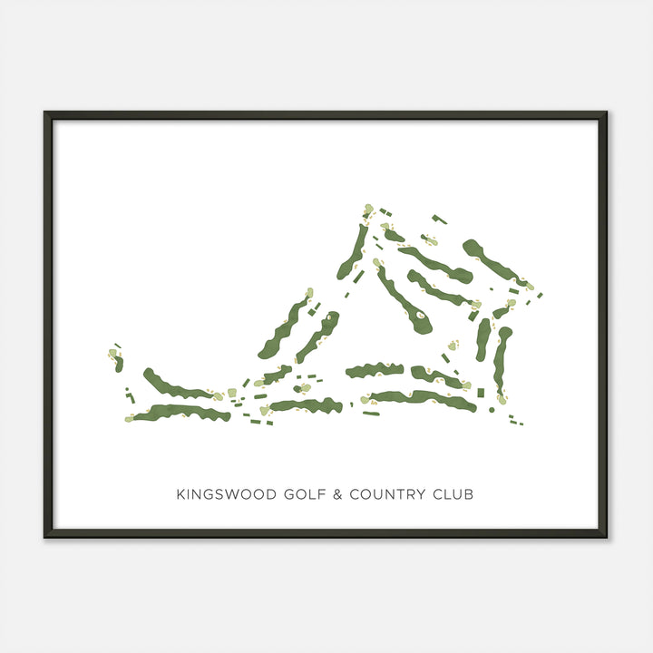 Print of Kingswood Golf &amp; Country Club Modern Map