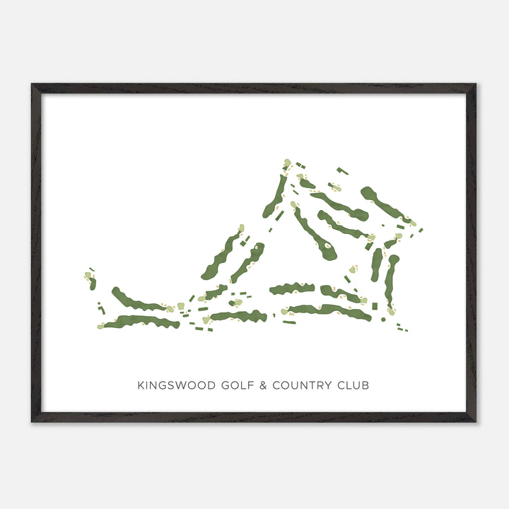 Print of Kingswood Golf &amp; Country Club Modern Map