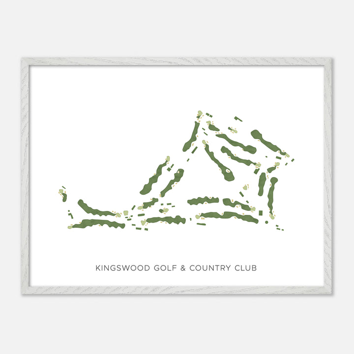 Print of Kingswood Golf &amp; Country Club Modern Map