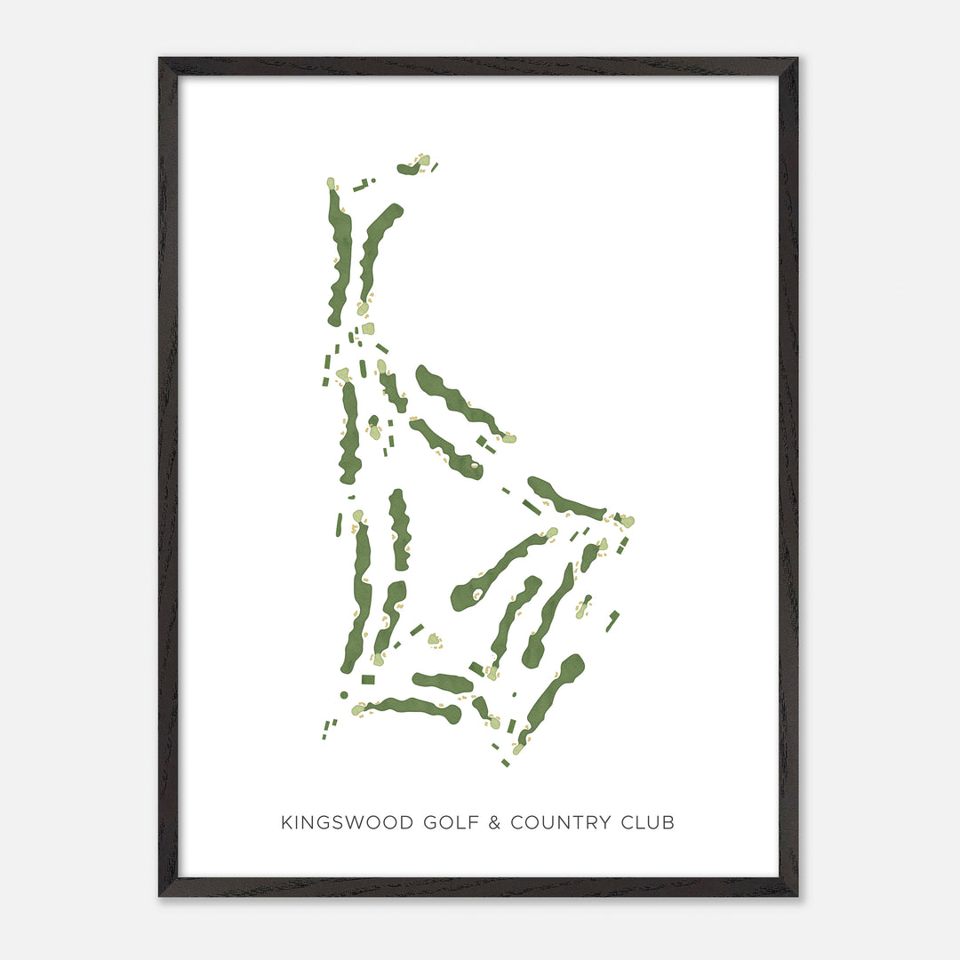 Print of Kingswood Golf &amp; Country Club Modern Map
