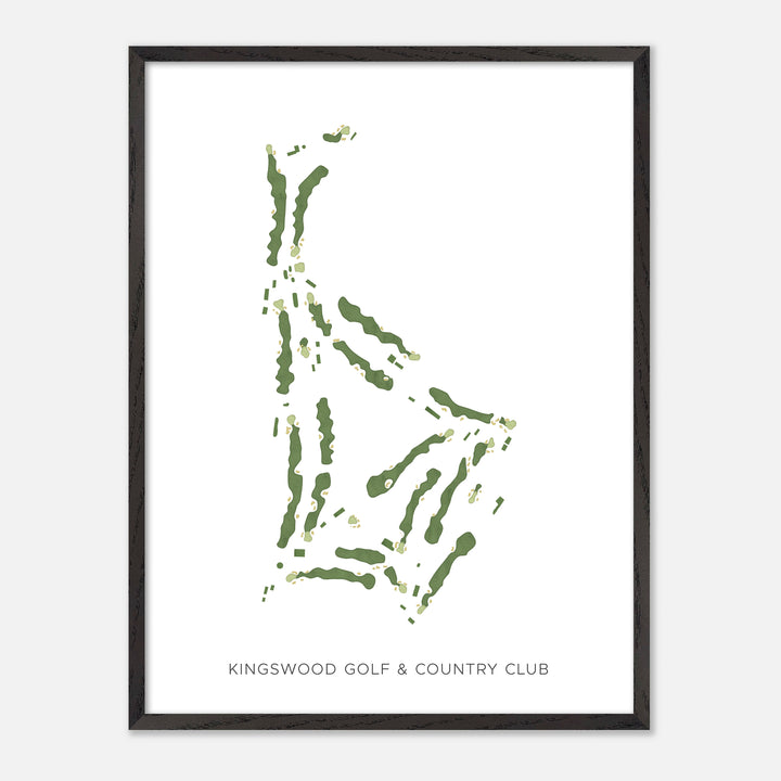 Print of Kingswood Golf &amp; Country Club Modern Map