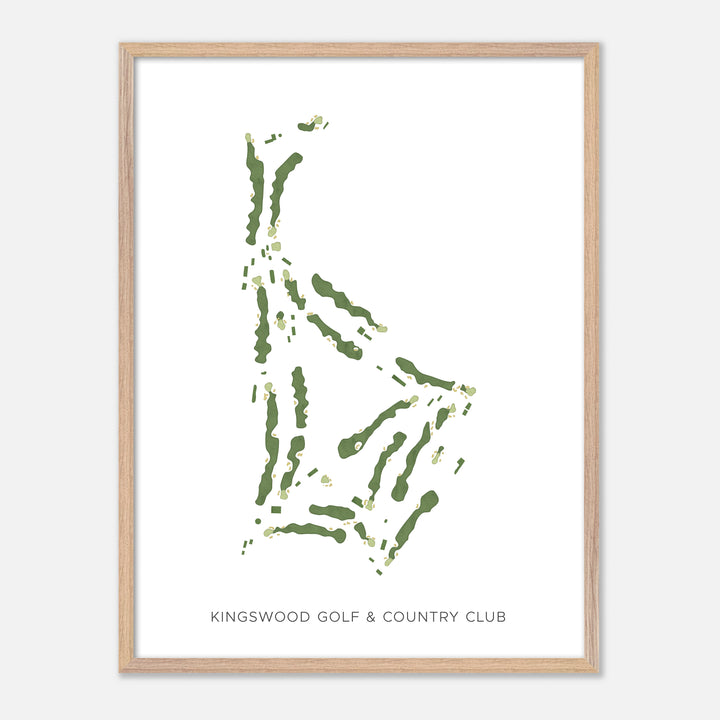 Print of Kingswood Golf &amp; Country Club Modern Map