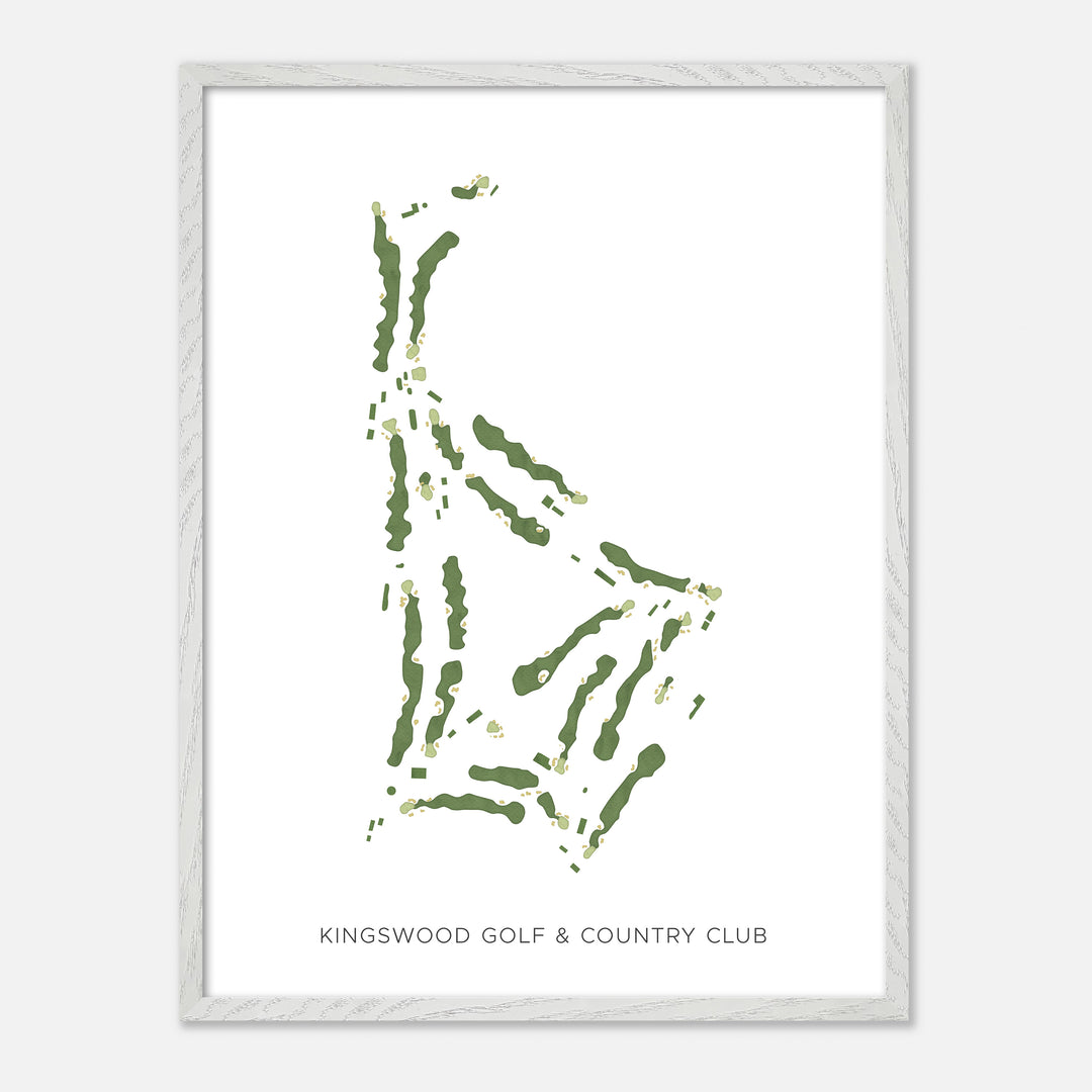Print of Kingswood Golf &amp; Country Club Modern Map