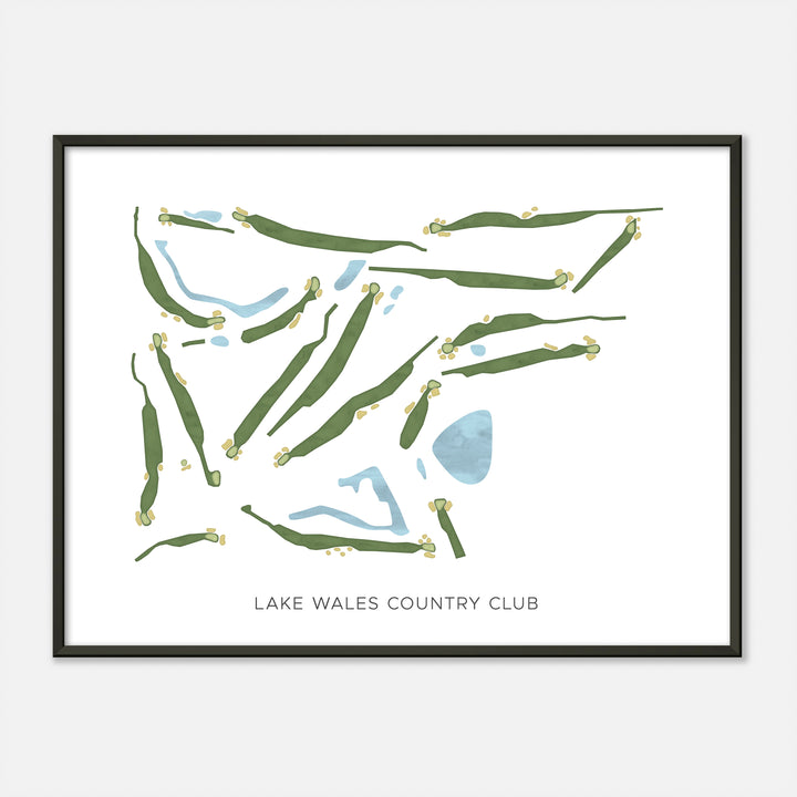 Print of Lake Wales Country Club Modern Map