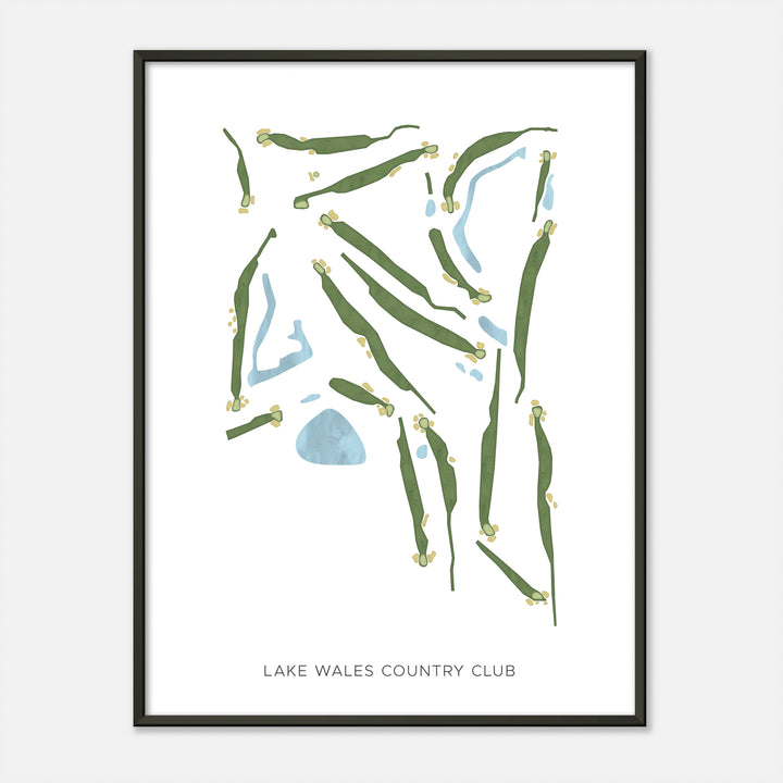 Print of Lake Wales Country Club Modern Map