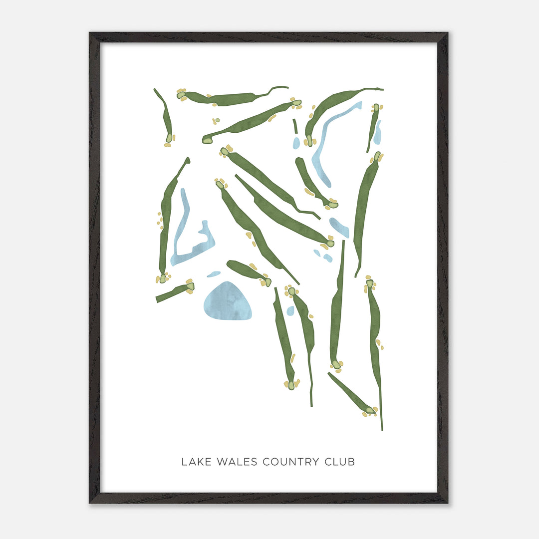 Print of Lake Wales Country Club Modern Map