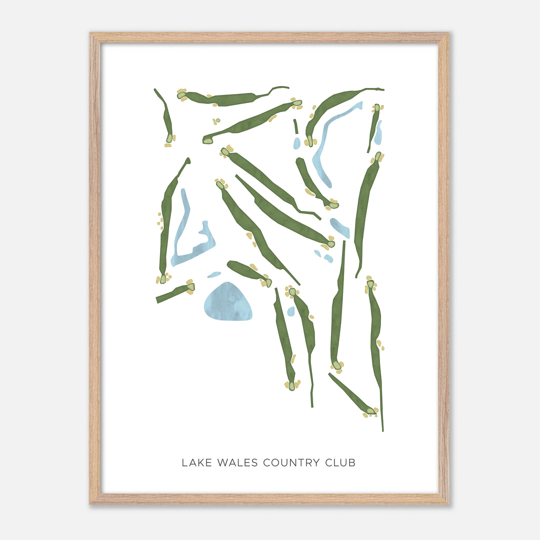 Print of Lake Wales Country Club Modern Map