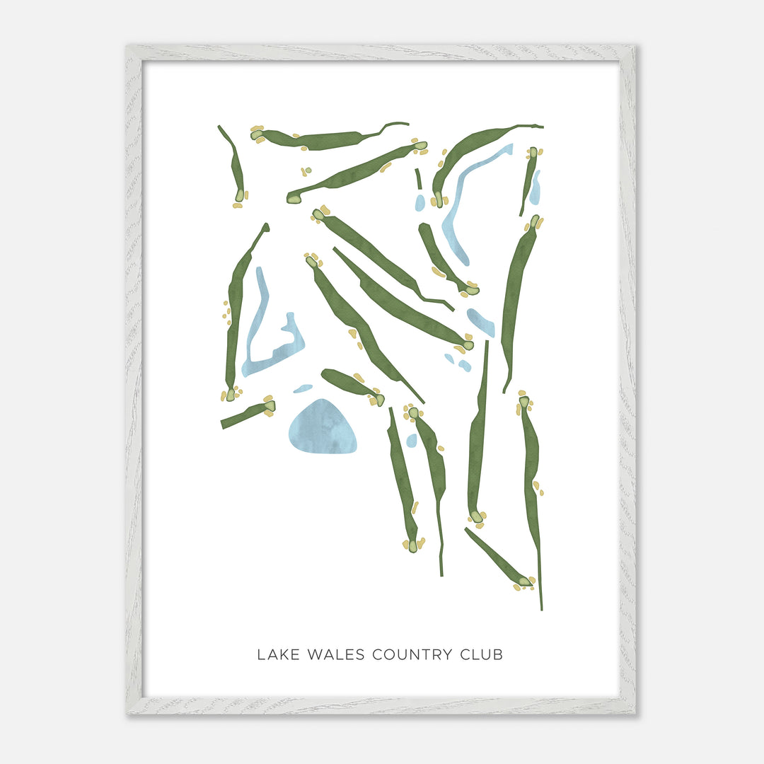 Print of Lake Wales Country Club Modern Map