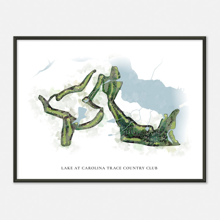 Print of Lake At Carolina Trace Country Club Classic Map