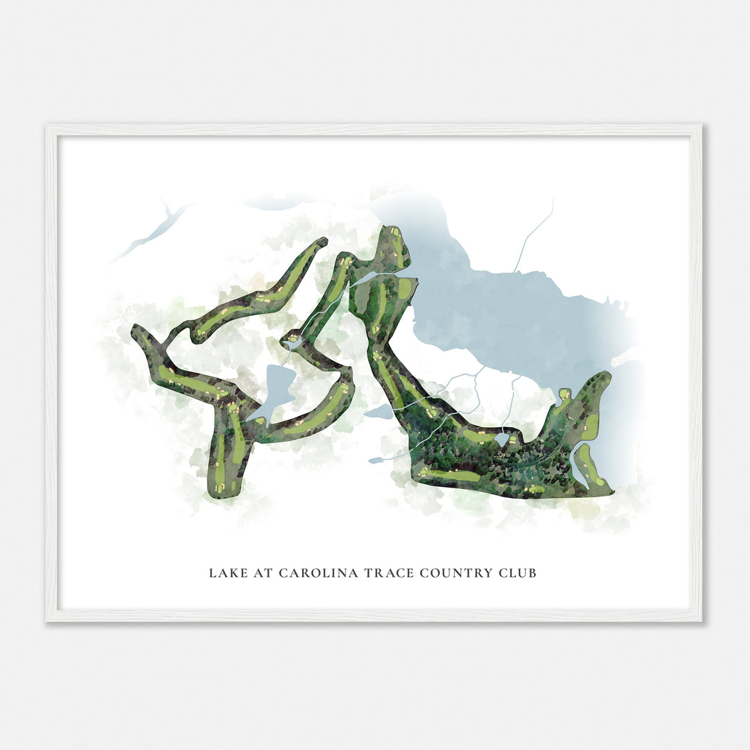 Print of Lake At Carolina Trace Country Club Classic Map