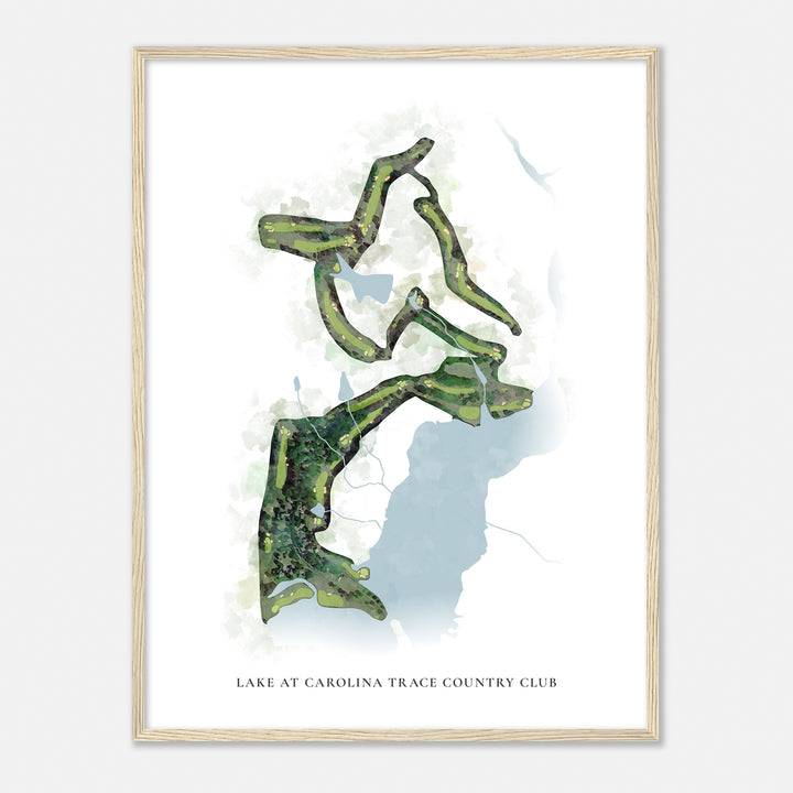 Print of Lake At Carolina Trace Country Club Classic Map