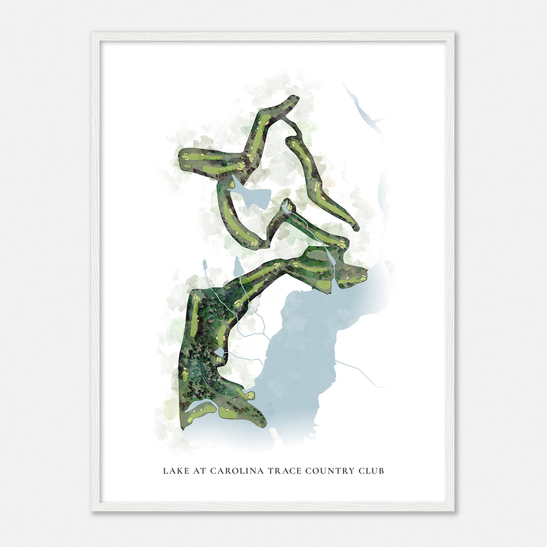 Print of Lake At Carolina Trace Country Club Classic Map