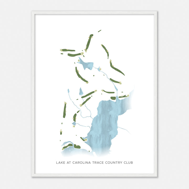 Print of Lake At Carolina Trace Country Club Modern Map