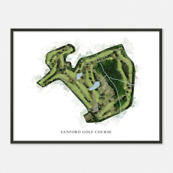 Print of Sanford Golf Course Classic Map