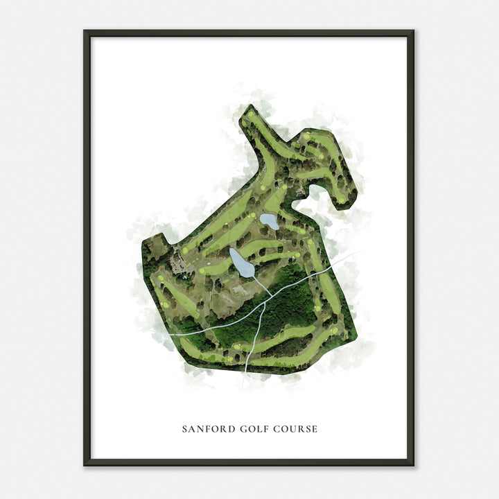 Print of Sanford Golf Course Classic Map