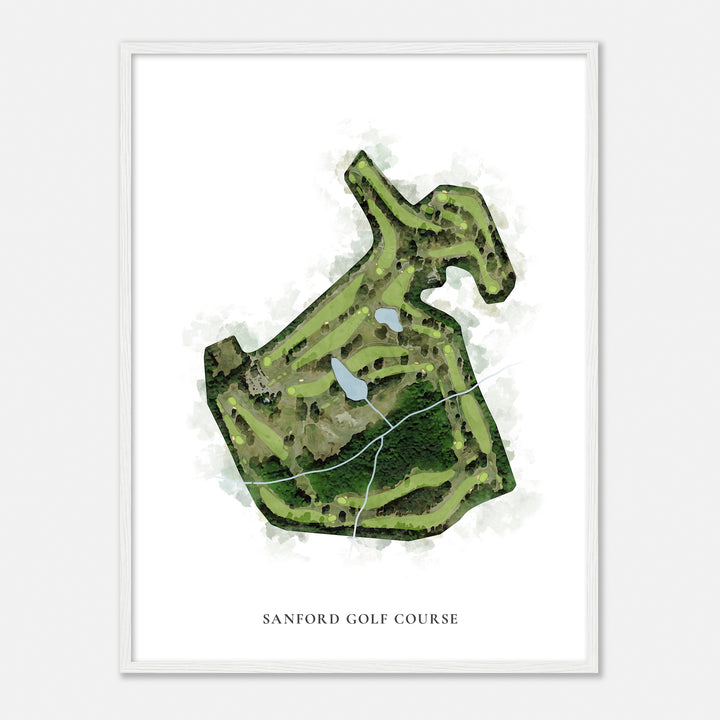 Print of Sanford Golf Course Classic Map