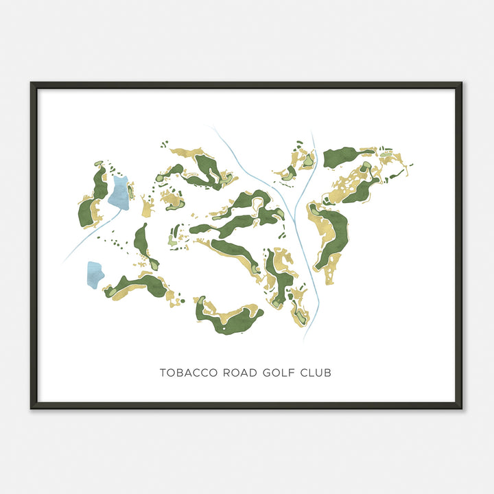 Print of Tobacco Road Golf Club Modern Map