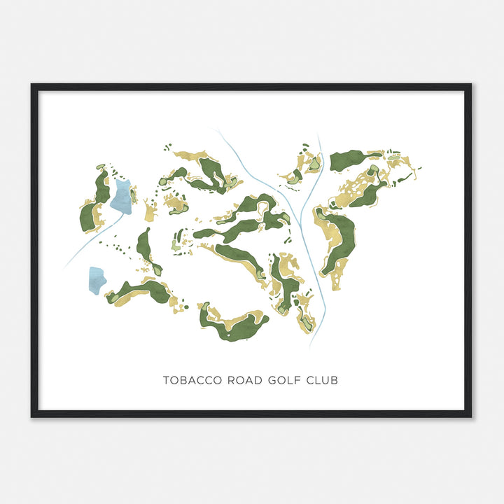 Print of Tobacco Road Golf Club Modern Map