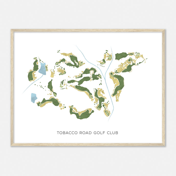 Print of Tobacco Road Golf Club Modern Map
