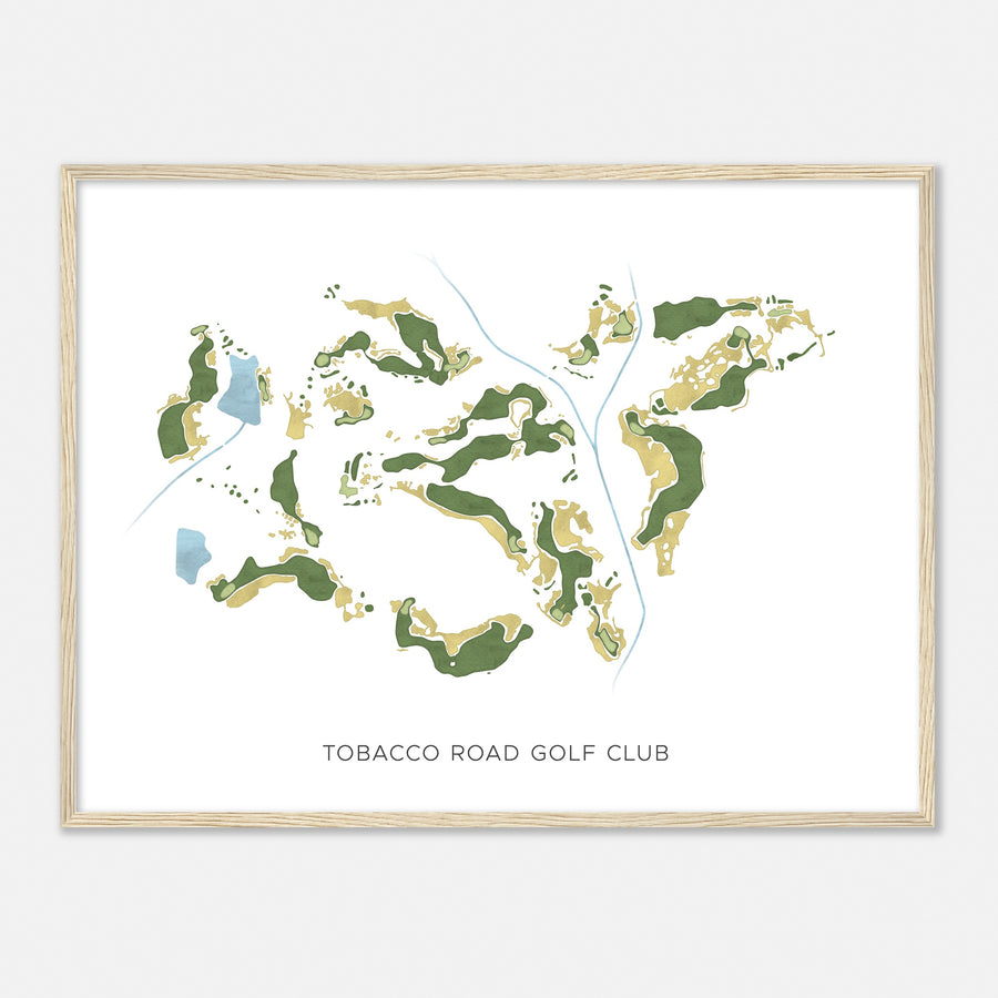 Print of Tobacco Road Golf Club Modern Map