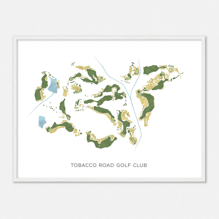 Print of Tobacco Road Golf Club Modern Map