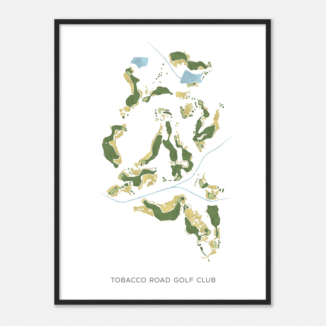 Print of Tobacco Road Golf Club Modern Map