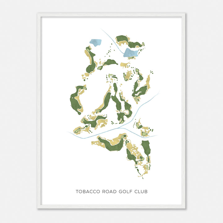 Print of Tobacco Road Golf Club Modern Map